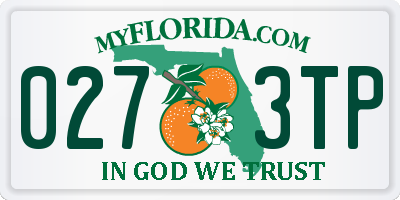 FL license plate 0273TP