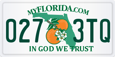 FL license plate 0273TQ