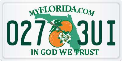 FL license plate 0273UI