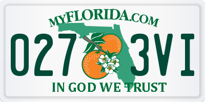 FL license plate 0273VI