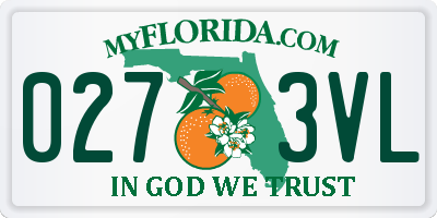 FL license plate 0273VL