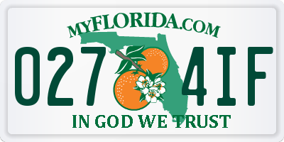 FL license plate 0274IF