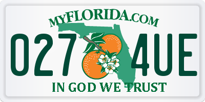 FL license plate 0274UE