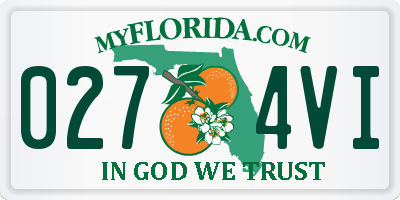 FL license plate 0274VI