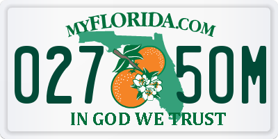 FL license plate 0275OM
