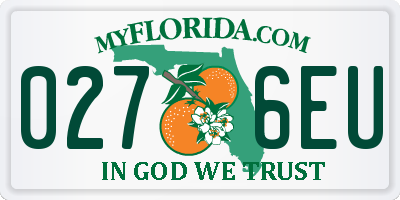 FL license plate 0276EU