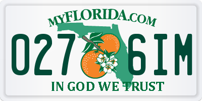 FL license plate 0276IM