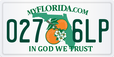FL license plate 0276LP