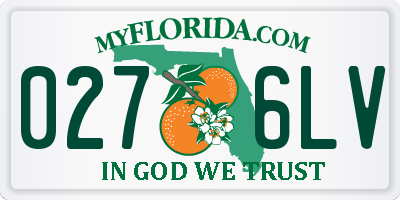 FL license plate 0276LV