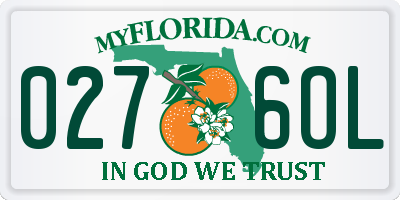 FL license plate 0276OL