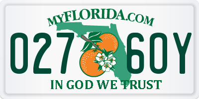 FL license plate 0276OY