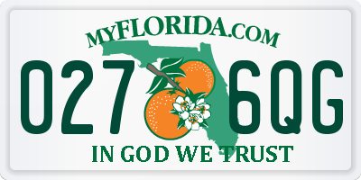 FL license plate 0276QG