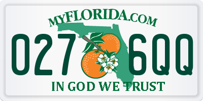 FL license plate 0276QQ