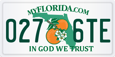 FL license plate 0276TE