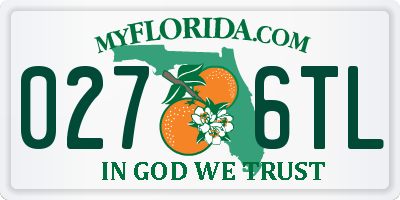 FL license plate 0276TL