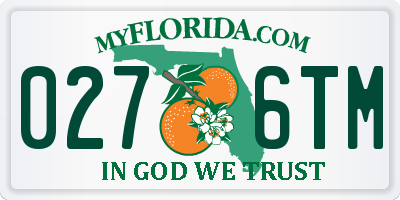 FL license plate 0276TM
