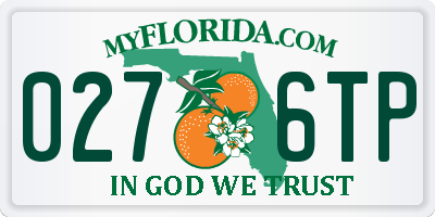 FL license plate 0276TP
