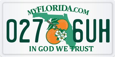 FL license plate 0276UH