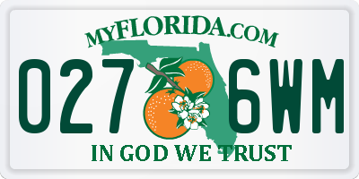 FL license plate 0276WM
