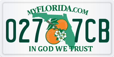 FL license plate 0277CB