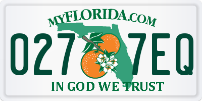 FL license plate 0277EQ