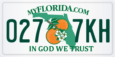 FL license plate 0277KH