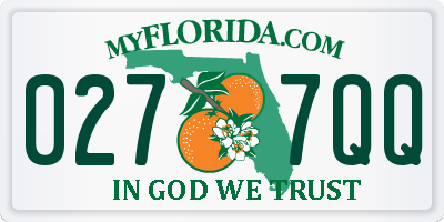 FL license plate 0277QQ