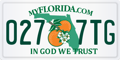 FL license plate 0277TG