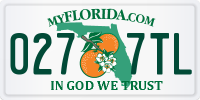 FL license plate 0277TL