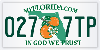 FL license plate 0277TP