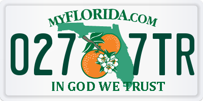 FL license plate 0277TR