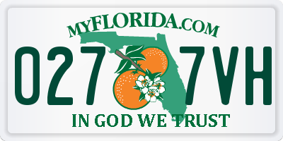 FL license plate 0277VH
