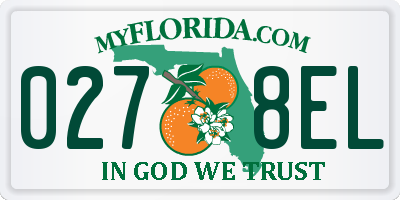 FL license plate 0278EL