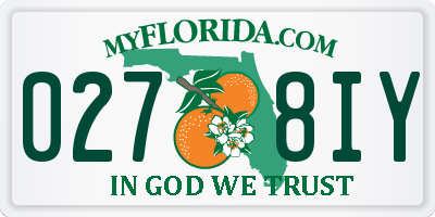 FL license plate 0278IY