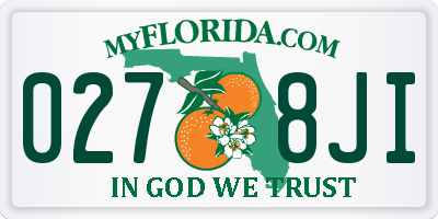 FL license plate 0278JI