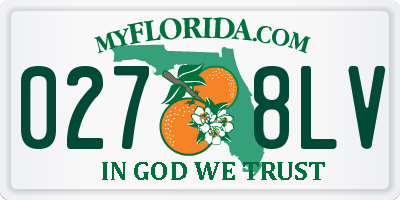 FL license plate 0278LV