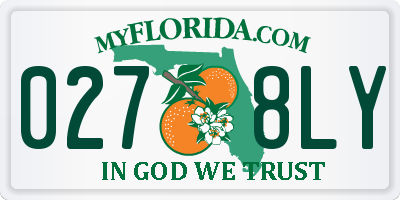 FL license plate 0278LY