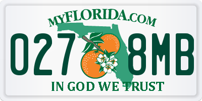 FL license plate 0278MB