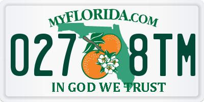 FL license plate 0278TM