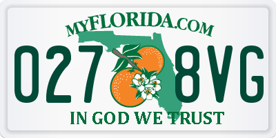 FL license plate 0278VG