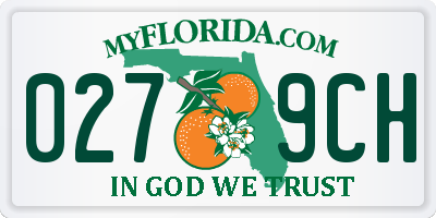 FL license plate 0279CH