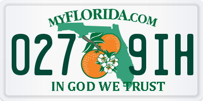 FL license plate 0279IH