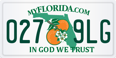 FL license plate 0279LG