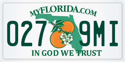 FL license plate 0279MI