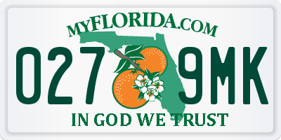 FL license plate 0279MK