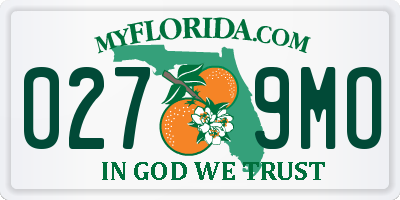 FL license plate 0279MO