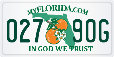 FL license plate 0279OG