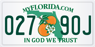 FL license plate 0279OJ