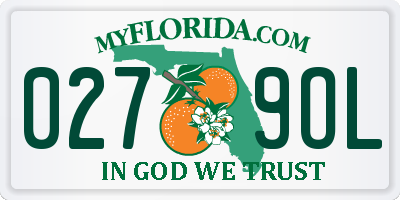 FL license plate 0279OL