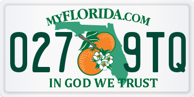 FL license plate 0279TQ